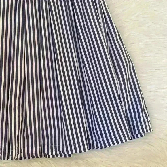 NECESSARY OBJECTS By Ady Gluck-Frankie Stripe Pleated  Skirt - Picture 4 of 6